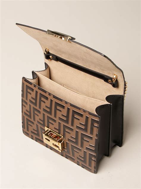 fendi fringed small kan i crossbody bag|fendi crossbody strap shoulder bags.